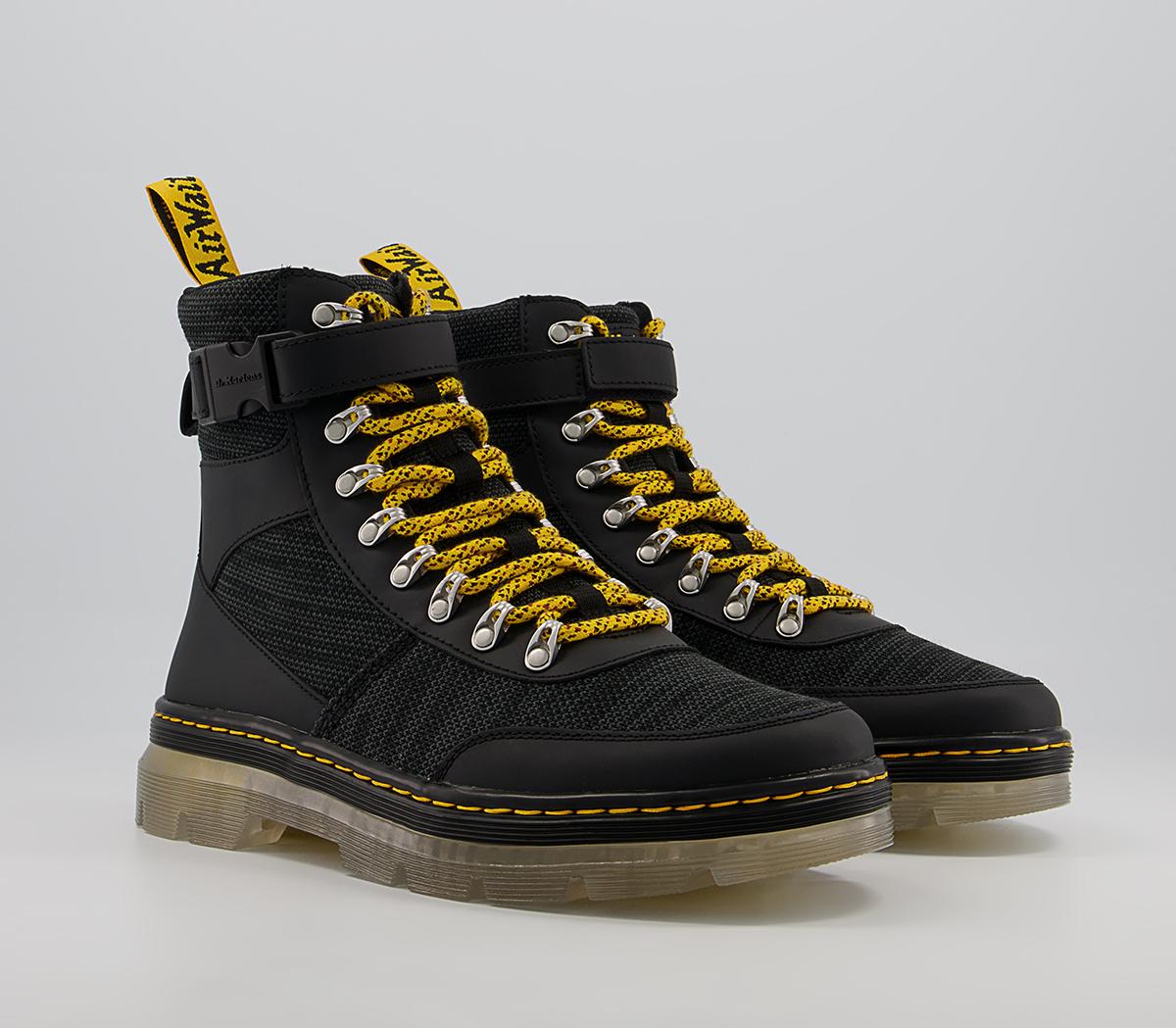 Dr. Martens Combs Tech Boots Black Black Gunmetal Men’s Boots