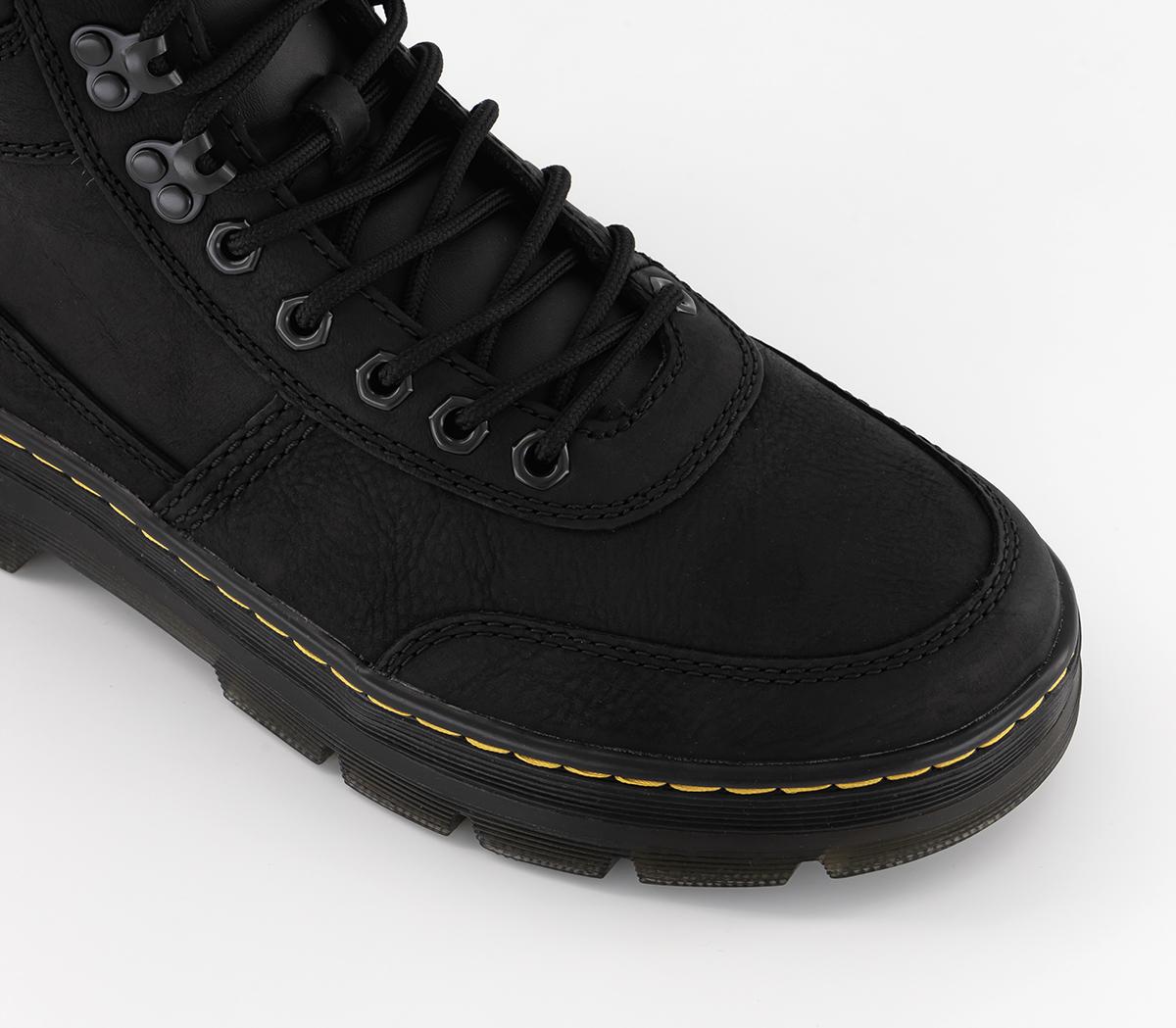 Dr. Martens Combs Tech Boots Black Wyoming - Men’s Boots