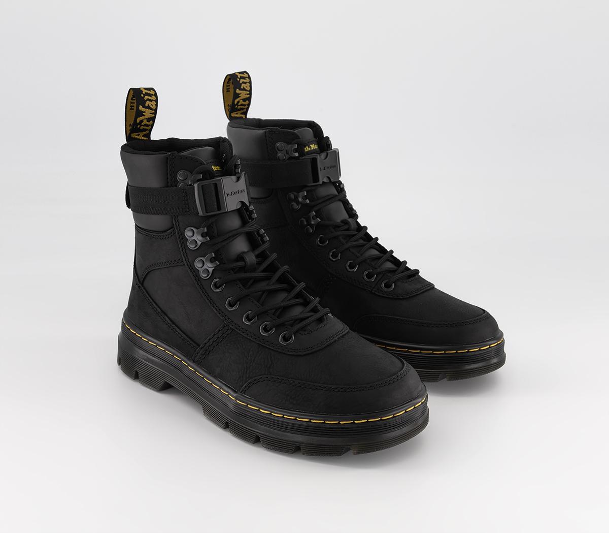 Dr. Martens Mens Combs Tech Boots Black Wyoming, 7