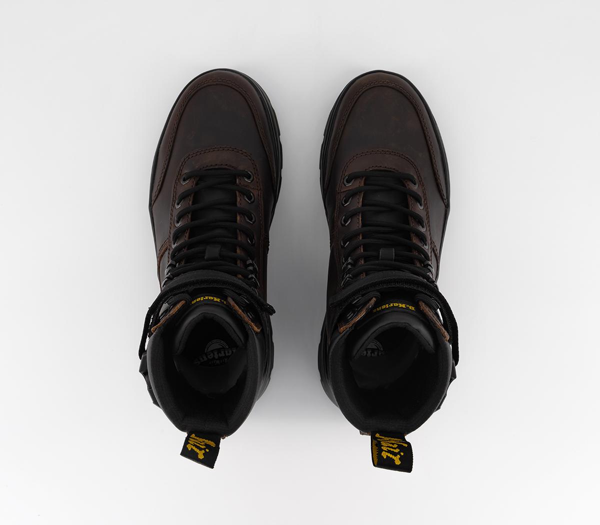 Dr. MartensCombs Tech BootsDark Brown Crazy Horse