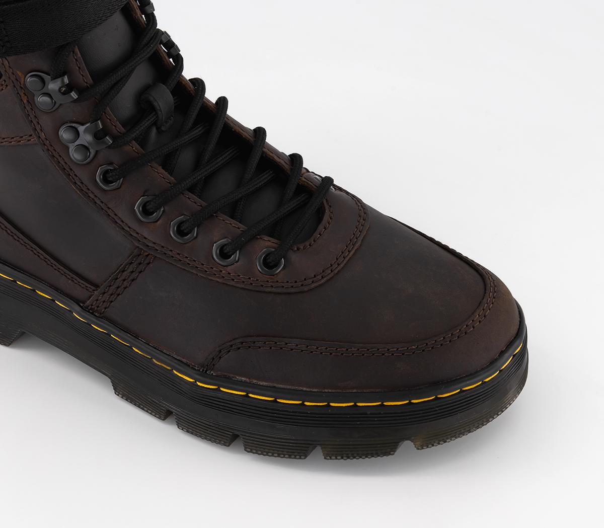 Dr. MartensCombs Tech BootsDark Brown Crazy Horse