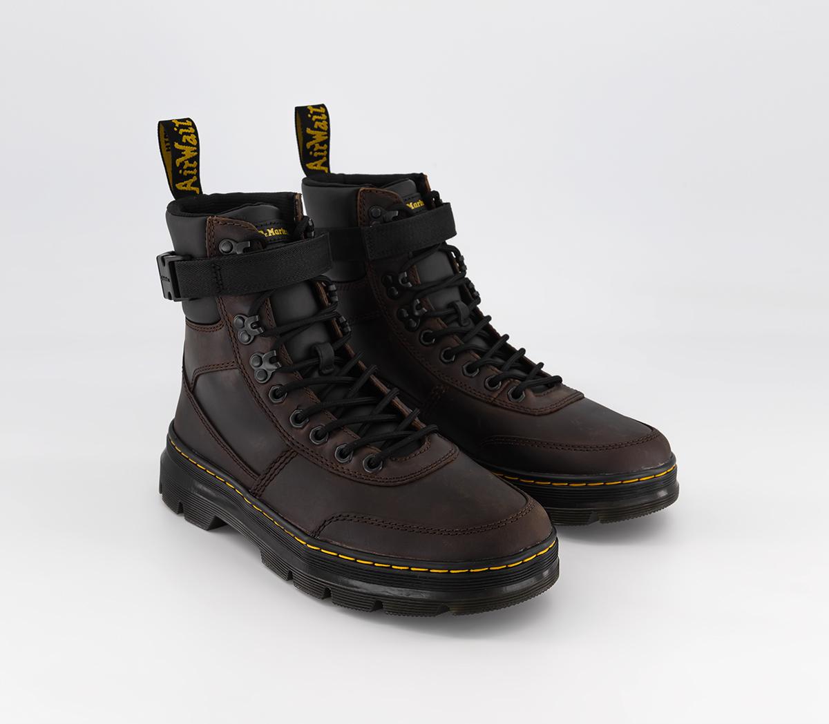 Dr. MartensCombs Tech BootsDark Brown Crazy Horse