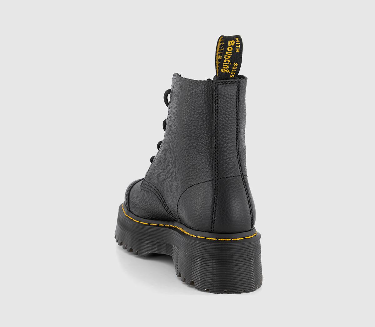Dr. MartensSinclair Zip Platform BootsBlack Milled Leather