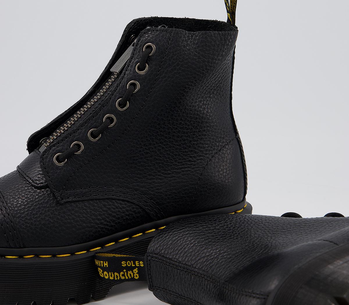 Dr. Martens Sinclair Zip Boots Dr. Martens Sinclair Zip Boots Black Milled Leather