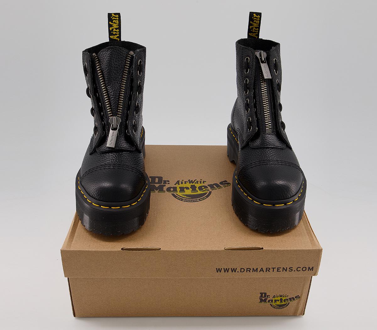 Dr. Martens Sinclair Zip Boots Dr. Martens Sinclair Zip Boots Black Milled Leather