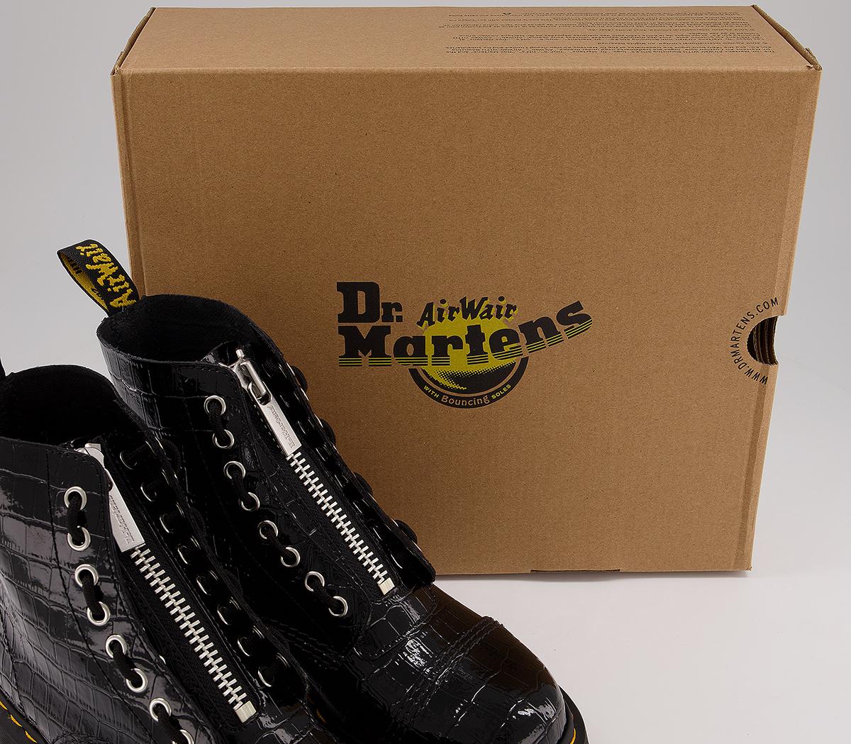 Dr. Martens Sinclair Zip Boots Dr. Martens Sinclair Zip Boots Black Croc Emboss