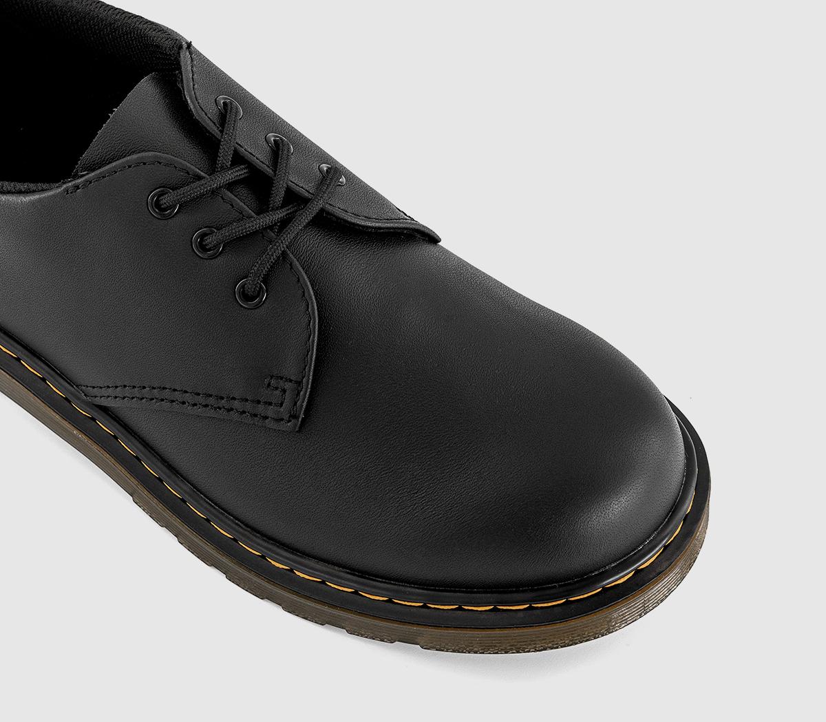 Dr. Martens 1461 3 Eye Youth Shoes Black Softly - Flat Shoes for Women