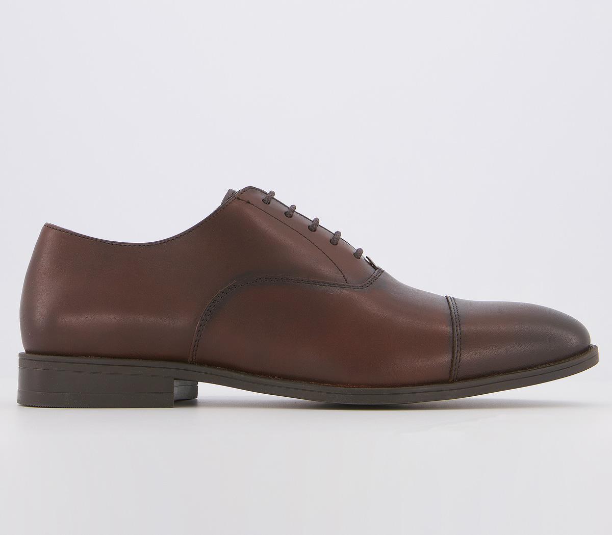 OFFICEMemo Oxford Toe Cap ShoesBrown Leather