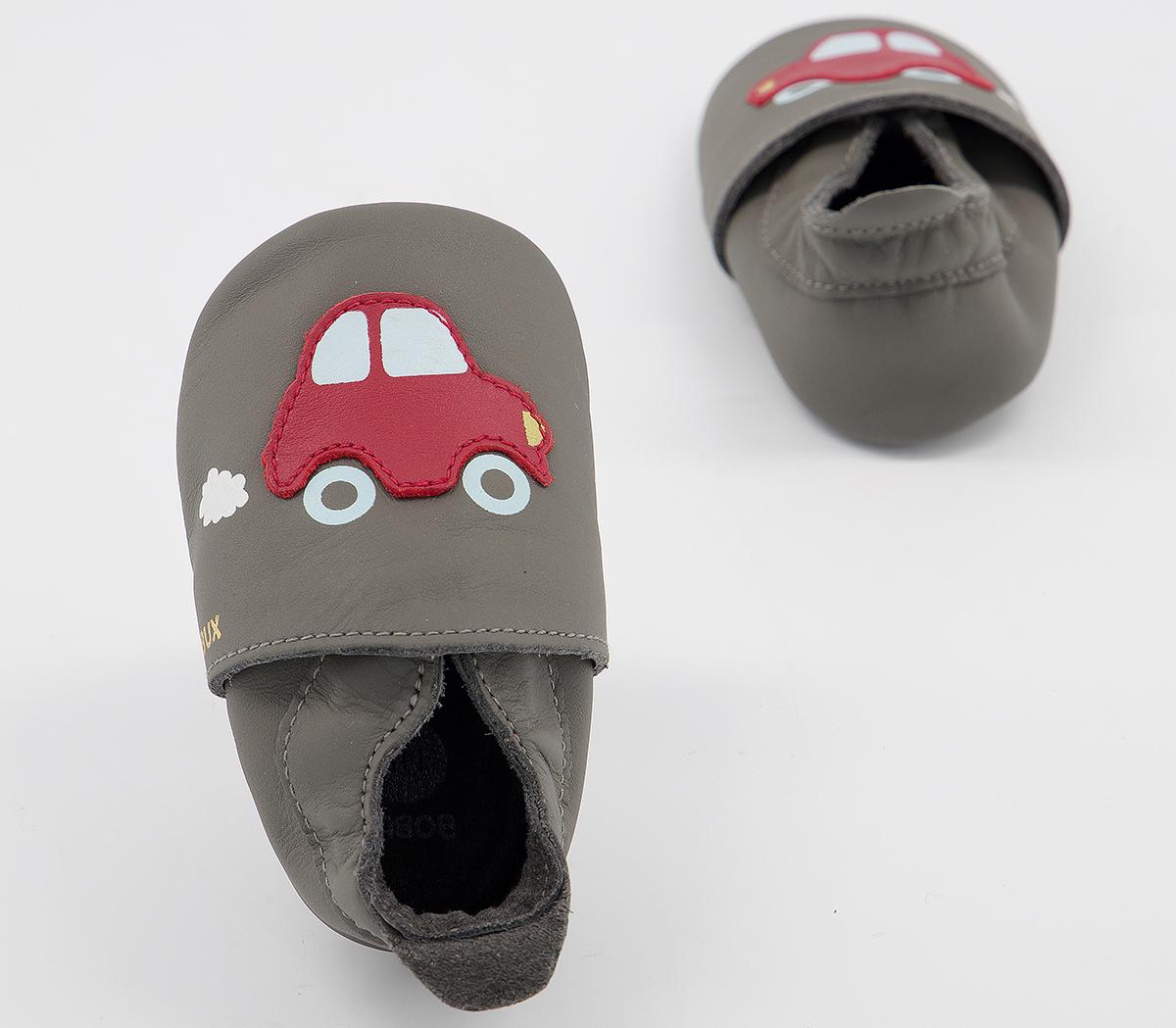 Bobux Soft Sole Crib Shoes Bobux Soft Sole Crib Shoes Grey Car
