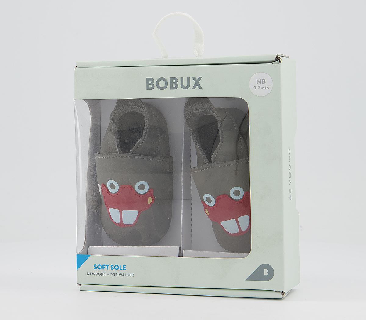 Bobux Soft Sole Crib Shoes Bobux Soft Sole Crib Shoes Grey Car