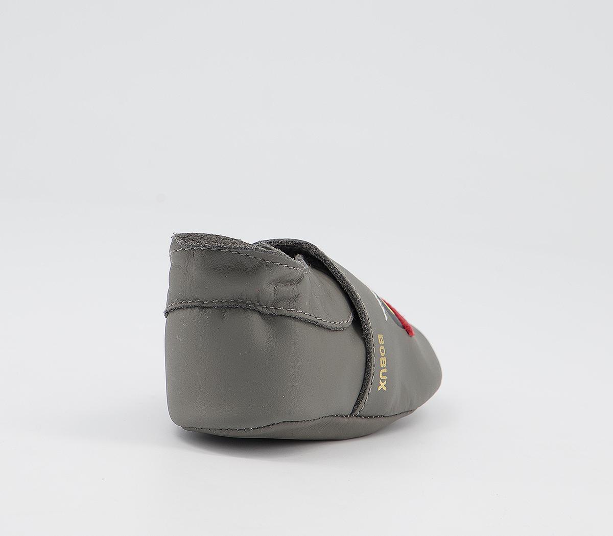 Bobux Soft Sole Crib Shoes Bobux Soft Sole Crib Shoes Grey Tractor