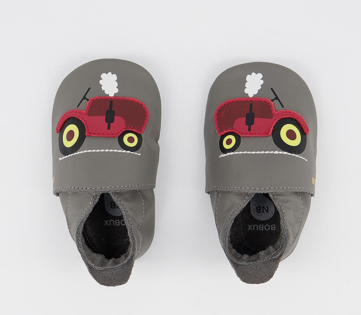 Bobux Soft Sole Crib Shoes Bobux Soft Sole Crib Shoes Grey Tractor