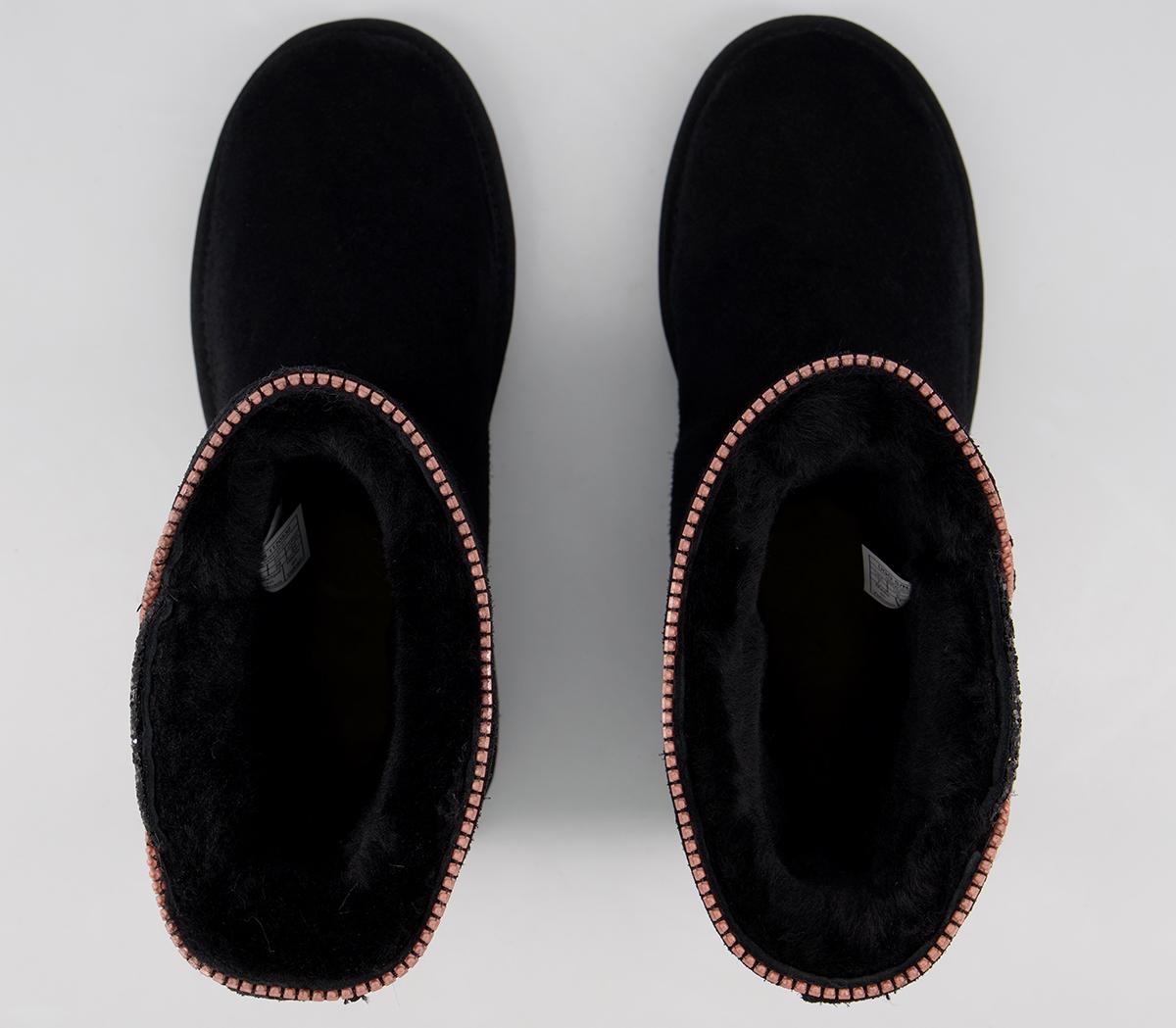 UGGClassic Zip BootBlack Rose Gold