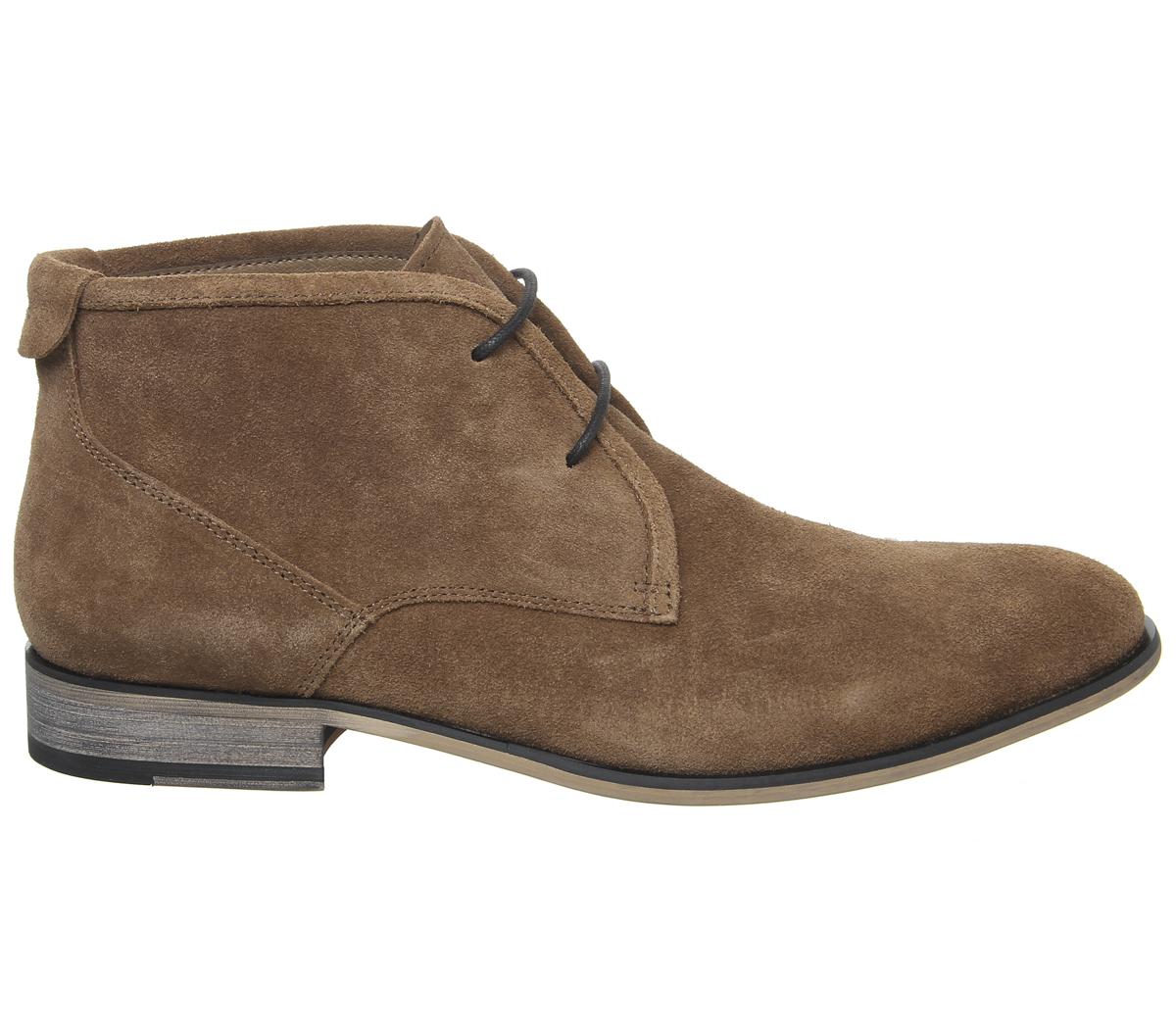 OFFICE Barker Chukka Boots Tan Suede - Men’s Boots