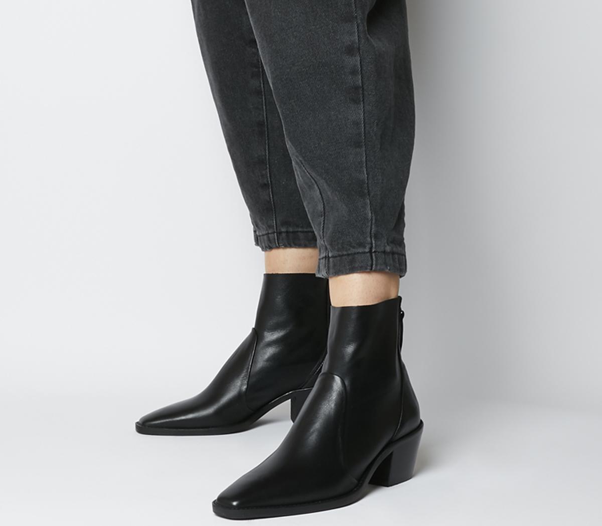 OFFICEArise Unlined BootsBlack Leather