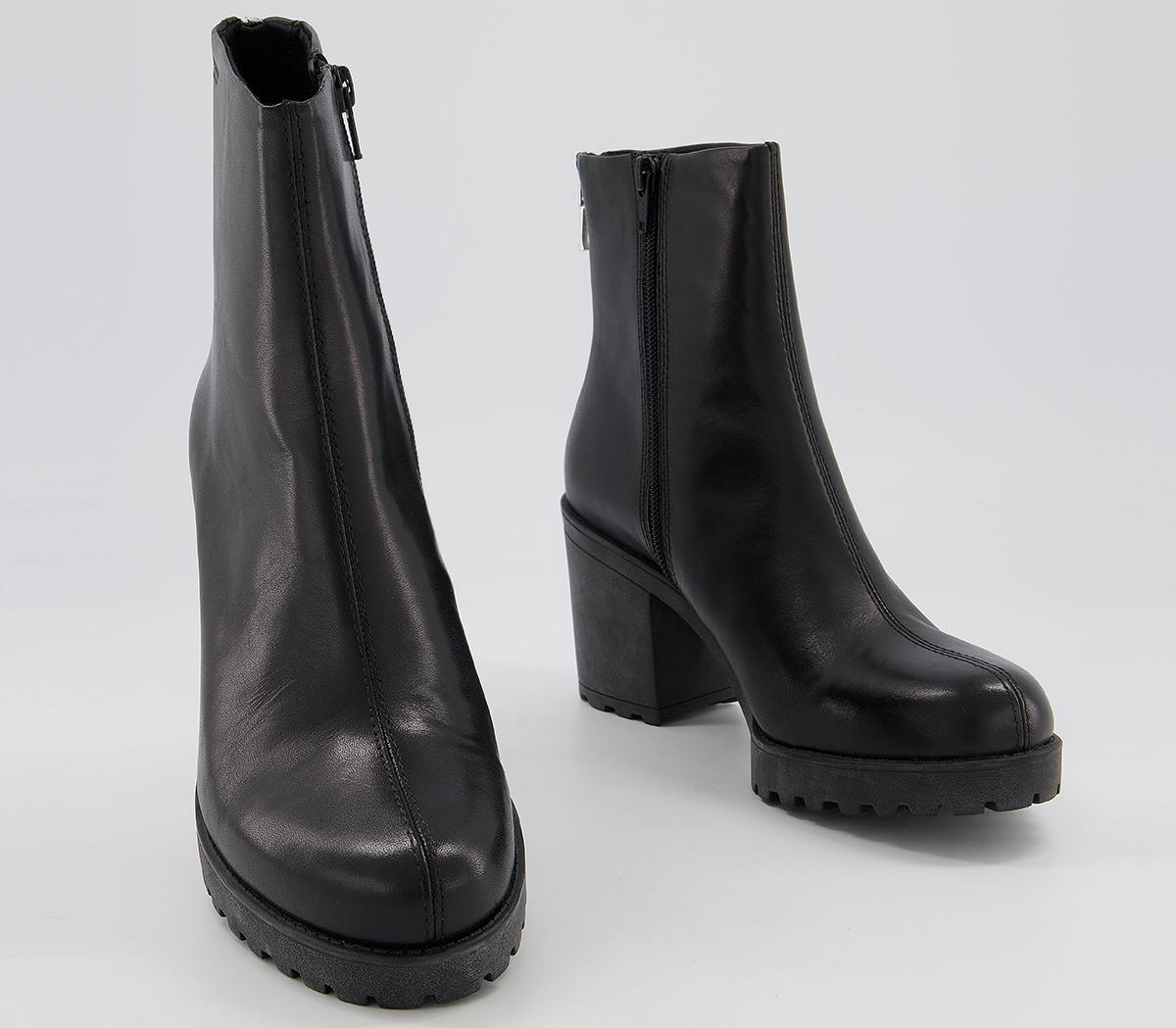 Vagabond Shoemakers Grace Back Zip Boots Black - Women's Ankle Boots
