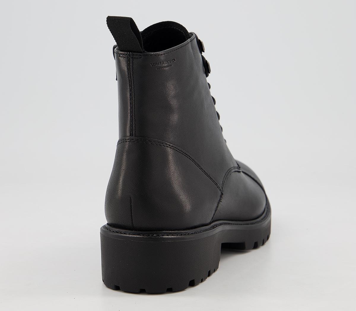 Vagabond Shoemakers Kenova Lace Hiker Boots Black - Women's Ankle Boots
