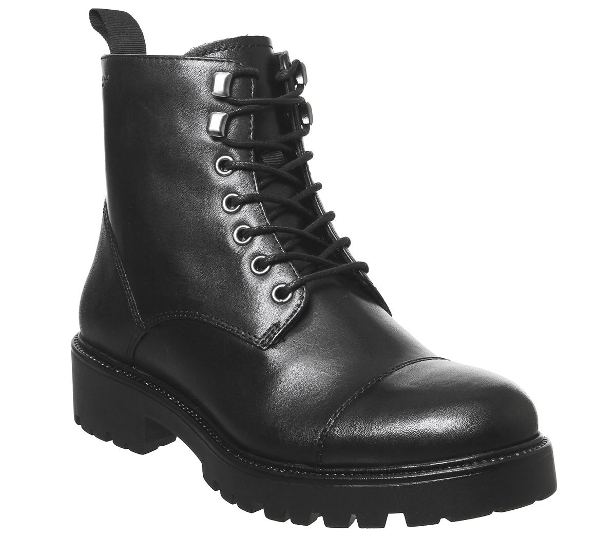 Vagabond Shoemakers Lace Hiker Boots Black - Ankle Boots