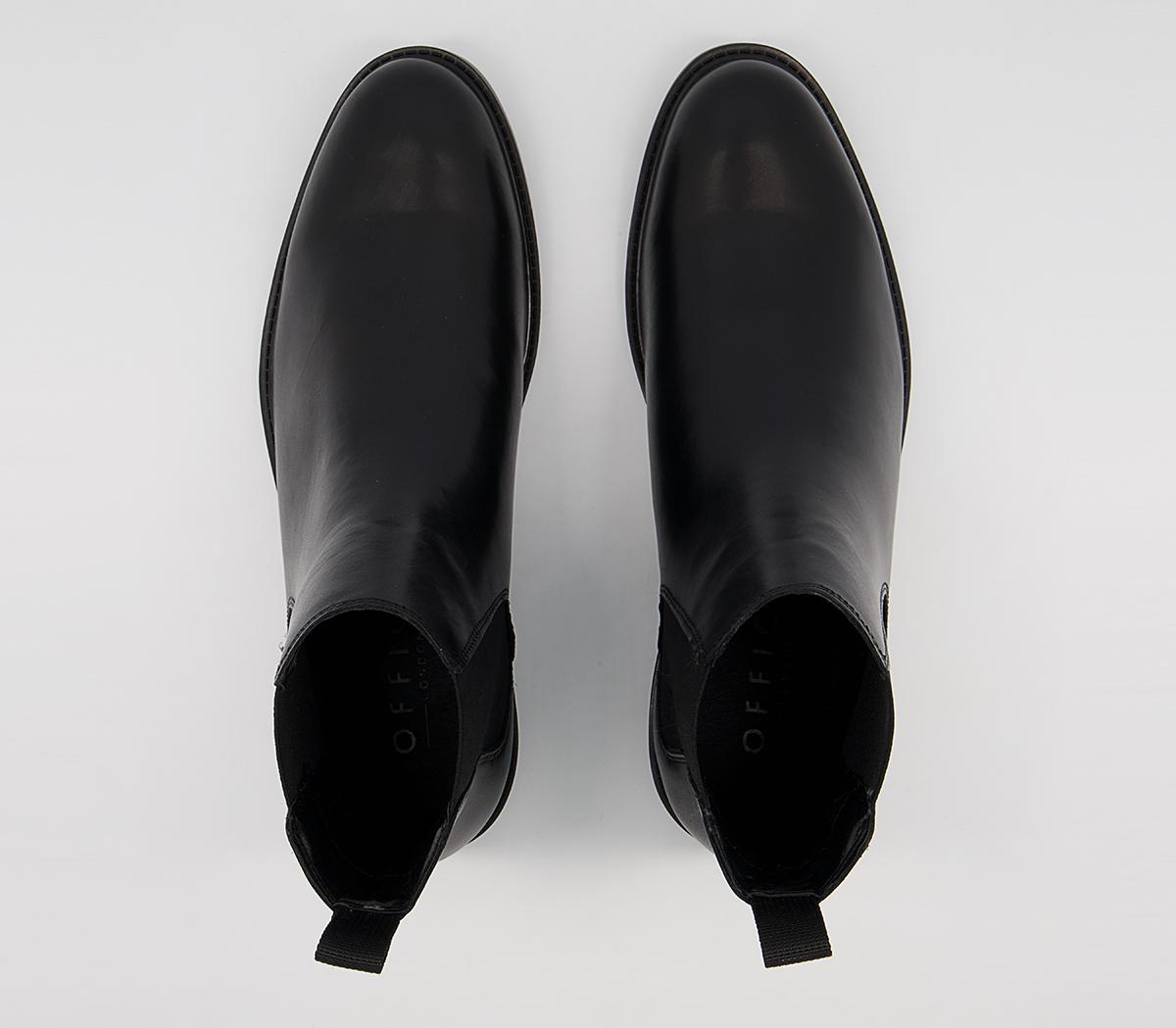 OFFICE Bruno Chelsea Boots OFFICE Bruno Chelsea Boots Black Leather