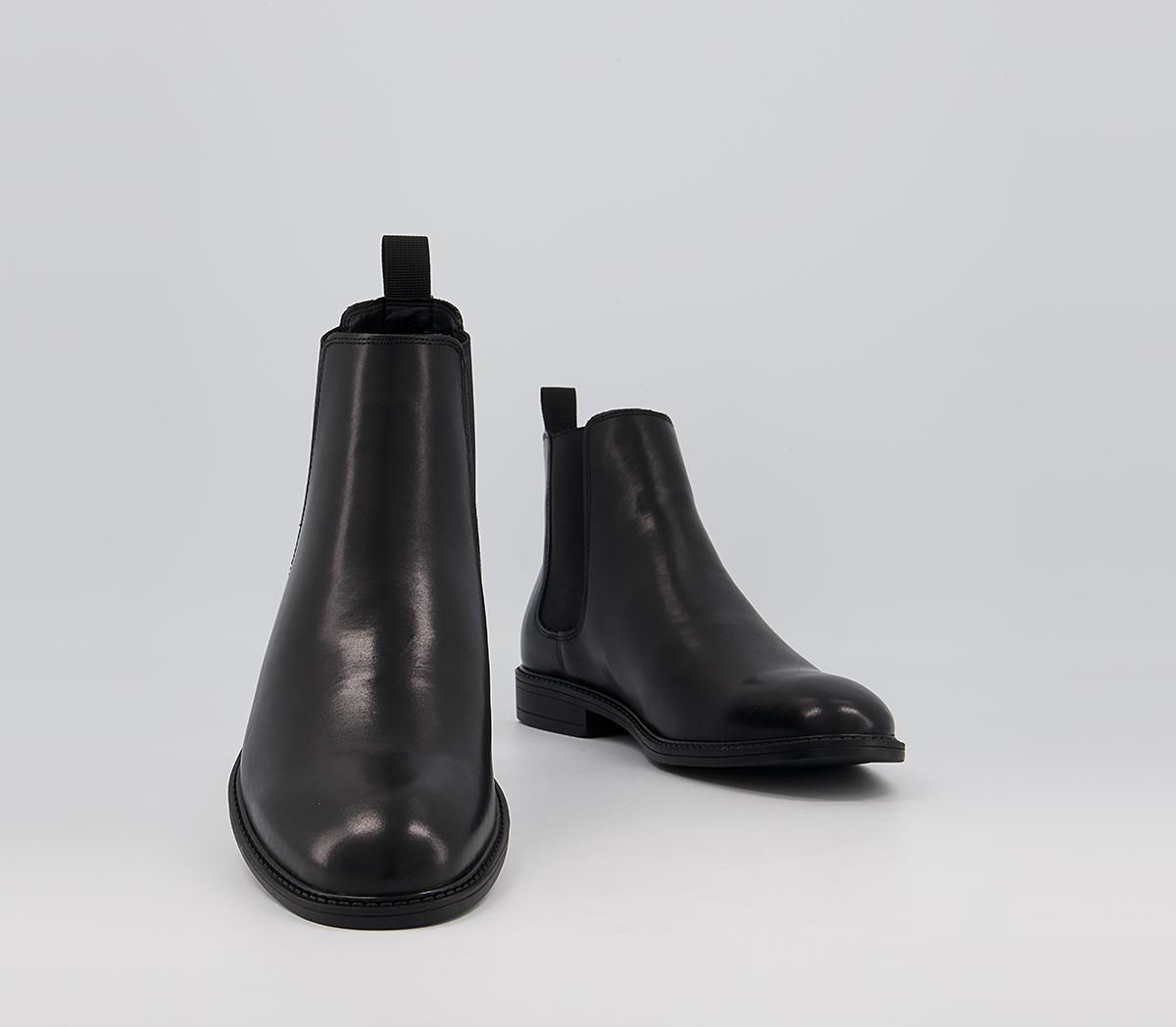 OFFICE Bruno Chelsea Boots OFFICE Bruno Chelsea Boots Black Leather