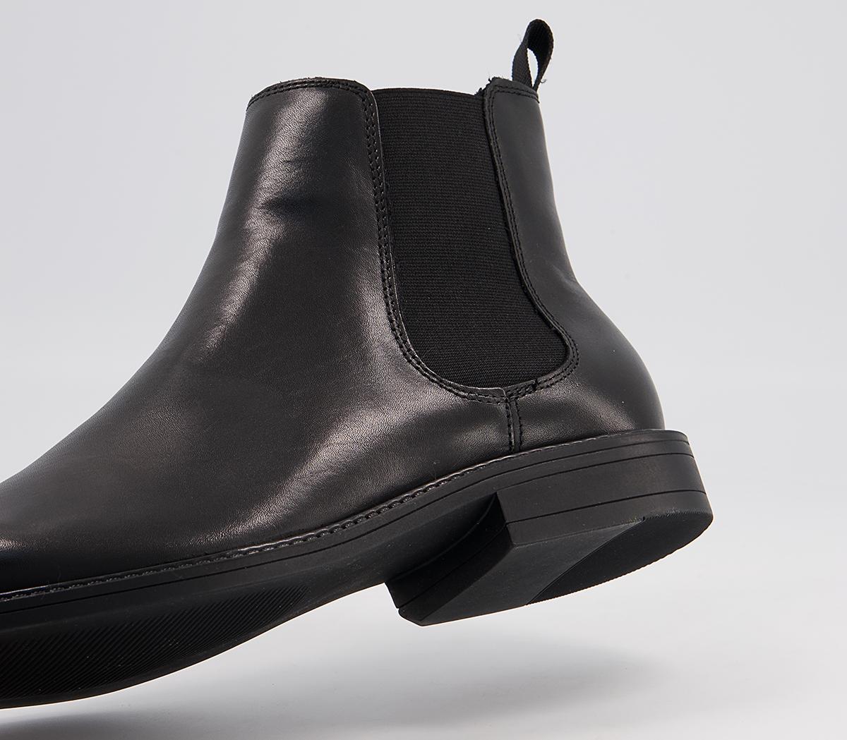 OFFICE Bruno Chelsea Boots OFFICE Bruno Chelsea Boots Black Leather