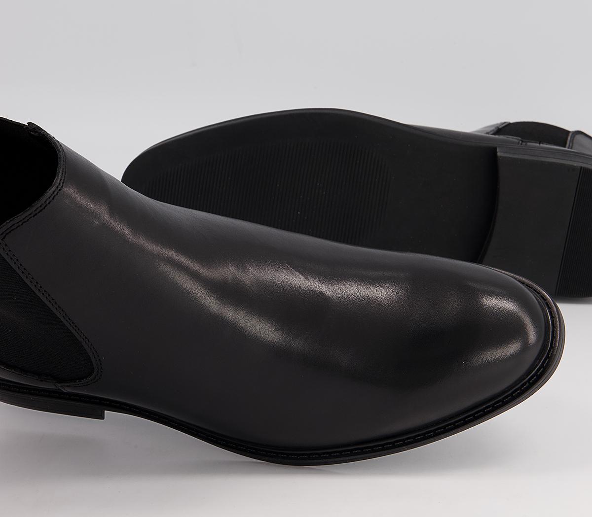 OFFICE Bruno Chelsea Boots OFFICE Bruno Chelsea Boots Black Leather