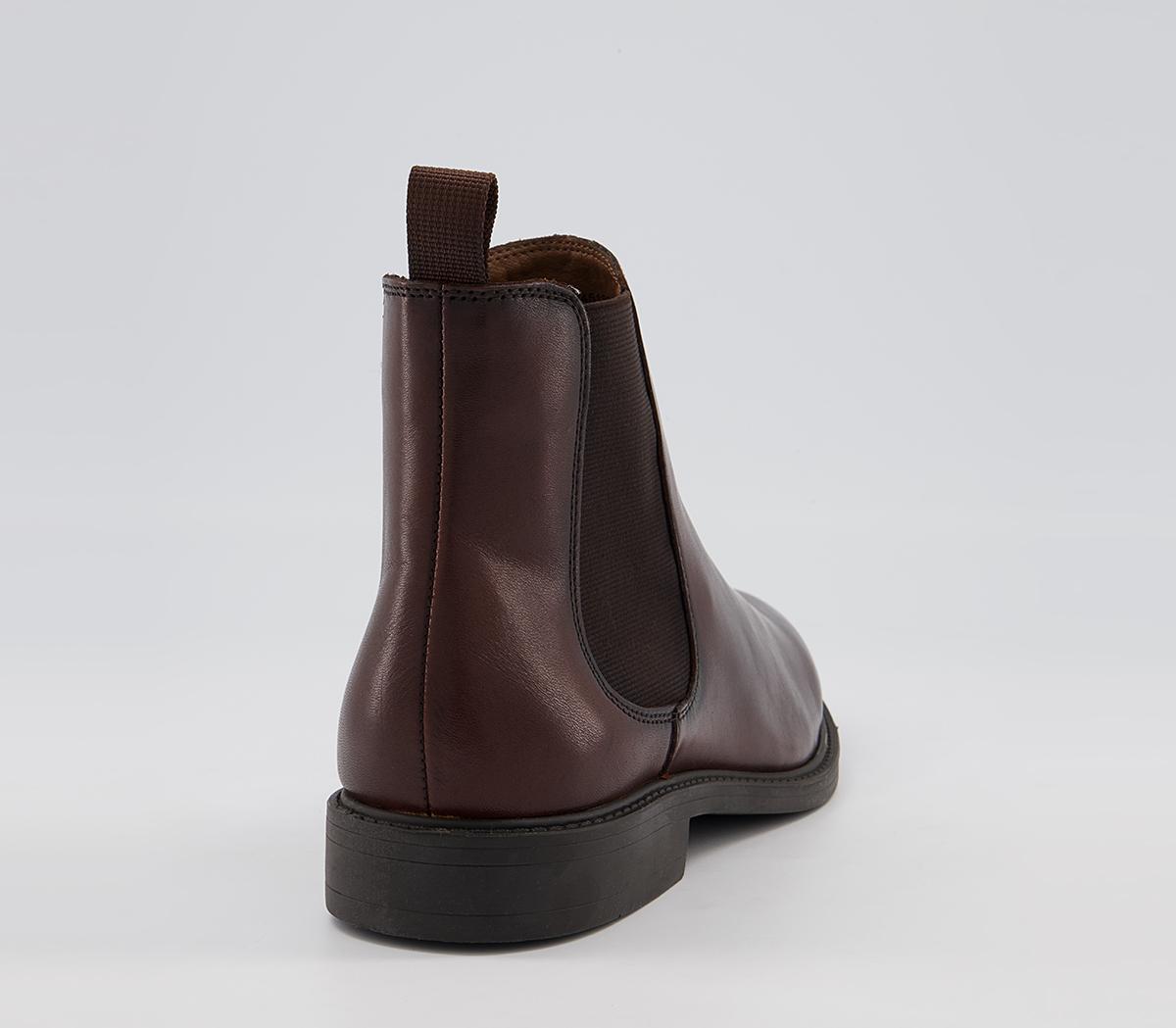 OFFICE Bruno Chelsea Boots OFFICE Bruno Chelsea Boots Brown Leather