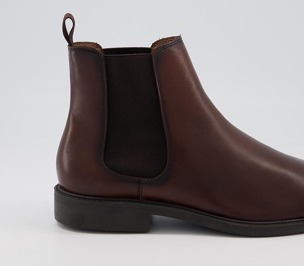OFFICE Bruno Chelsea Boots OFFICE Bruno Chelsea Boots Brown Leather