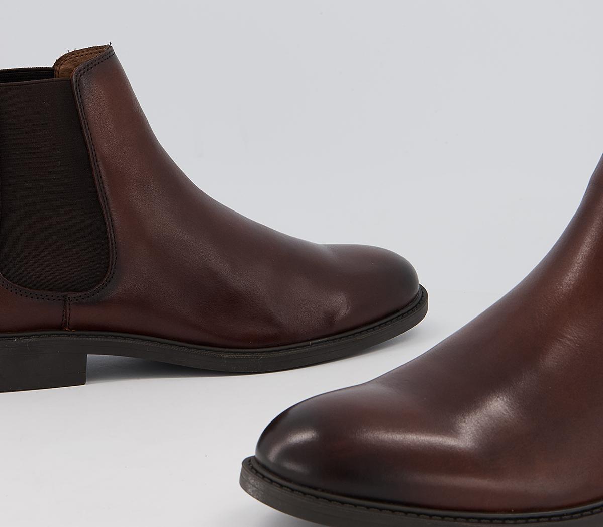 OFFICE Bruno Chelsea Boots OFFICE Bruno Chelsea Boots Brown Leather