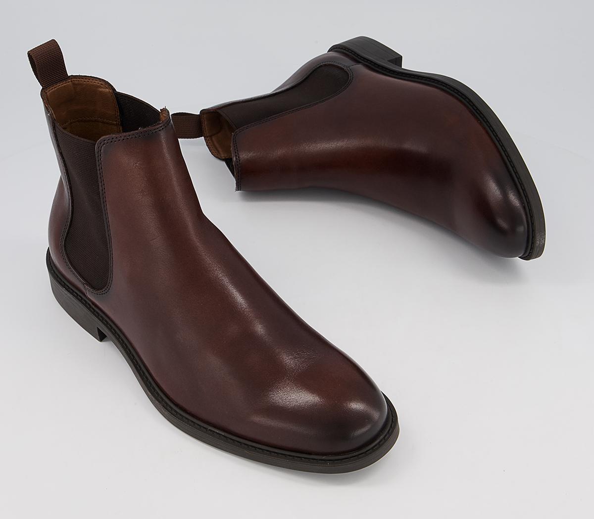 OFFICE Bruno Chelsea Boots OFFICE Bruno Chelsea Boots Brown Leather