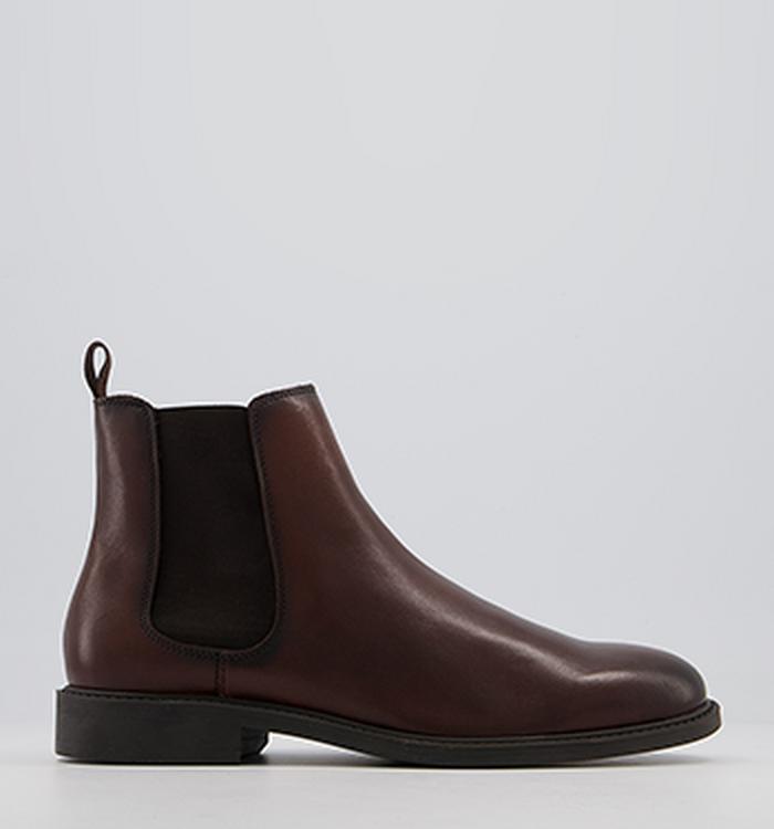 Office Bruno Chelsea Boots Brown Leather