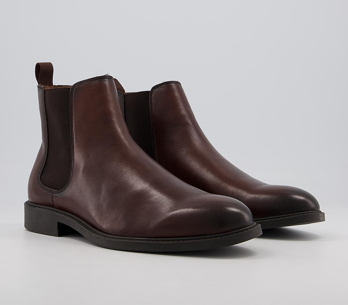OFFICE Bruno Chelsea Boots OFFICE Bruno Chelsea Boots Brown Leather
