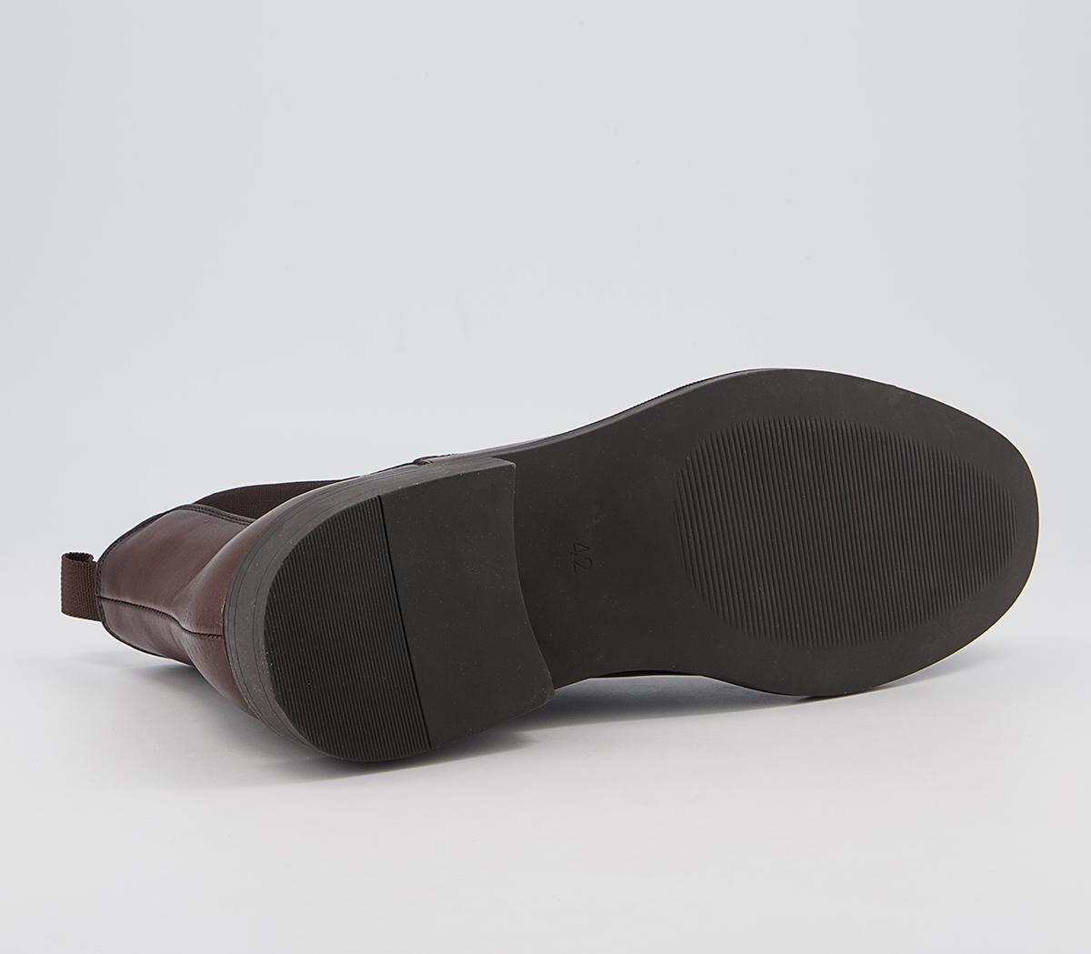 OFFICE Bruno Chelsea Boots OFFICE Bruno Chelsea Boots Brown Leather