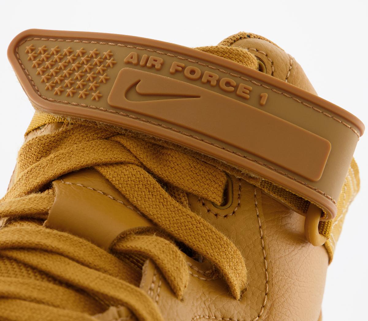 NikeAir Force 1 Gtx TrainersFlax Flax Wheat Gum Light Brown Black