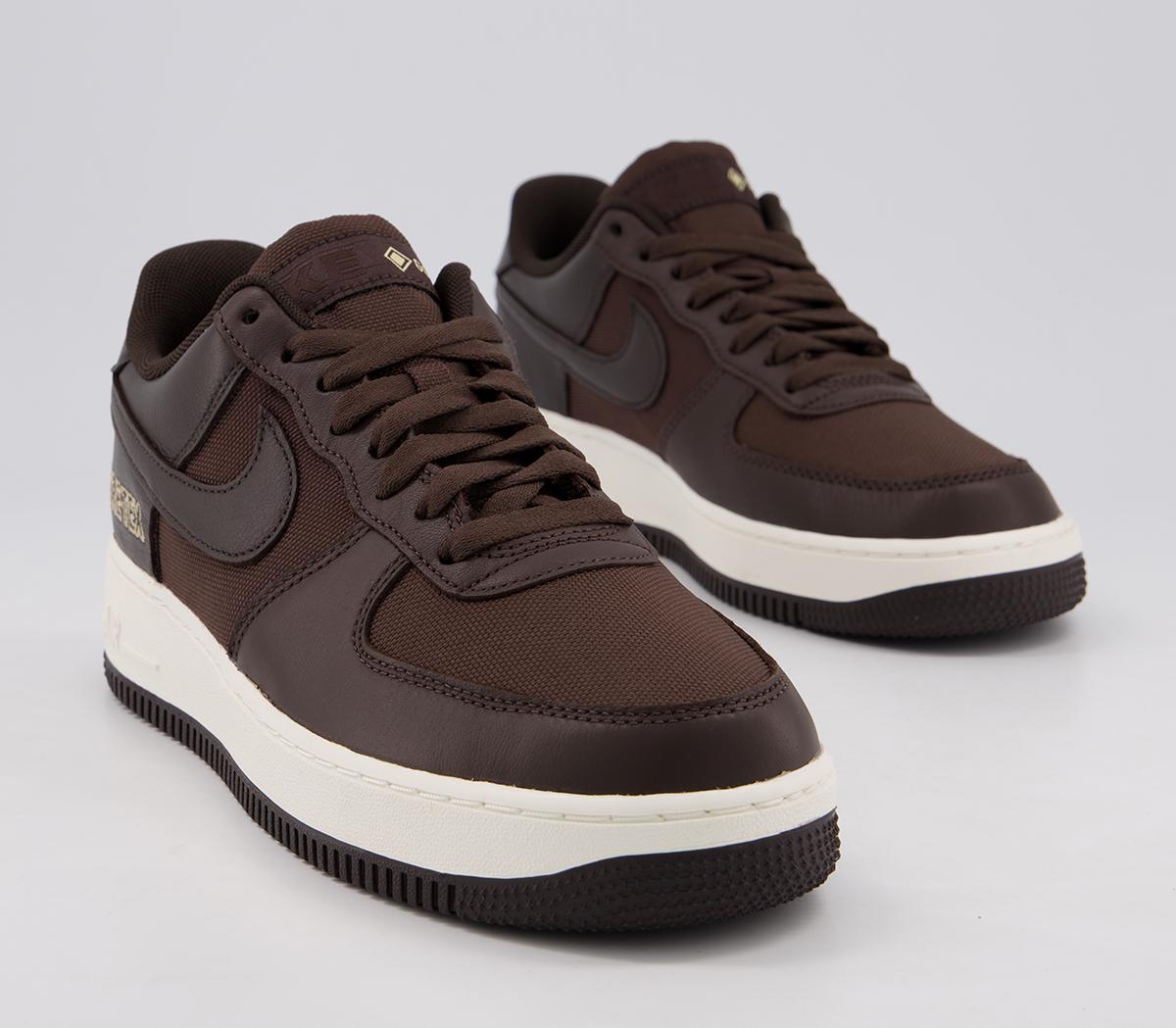 Nike Air Force 1 Gtx Trainers Baroque Brown Seal Brown Team Gold 