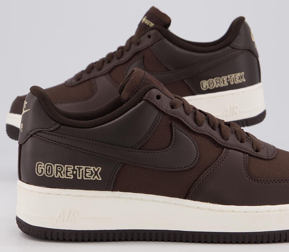 Nike Air Force 1 Gtx Trainers Baroque Brown Seal Brown Team Gold