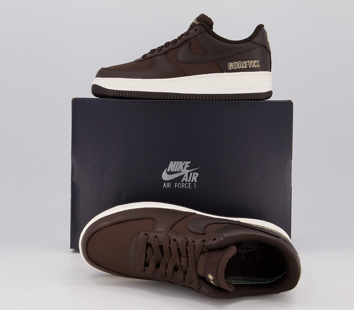 Nike Air Force 1 Gtx Trainers Baroque Brown Seal Brown Team Gold 