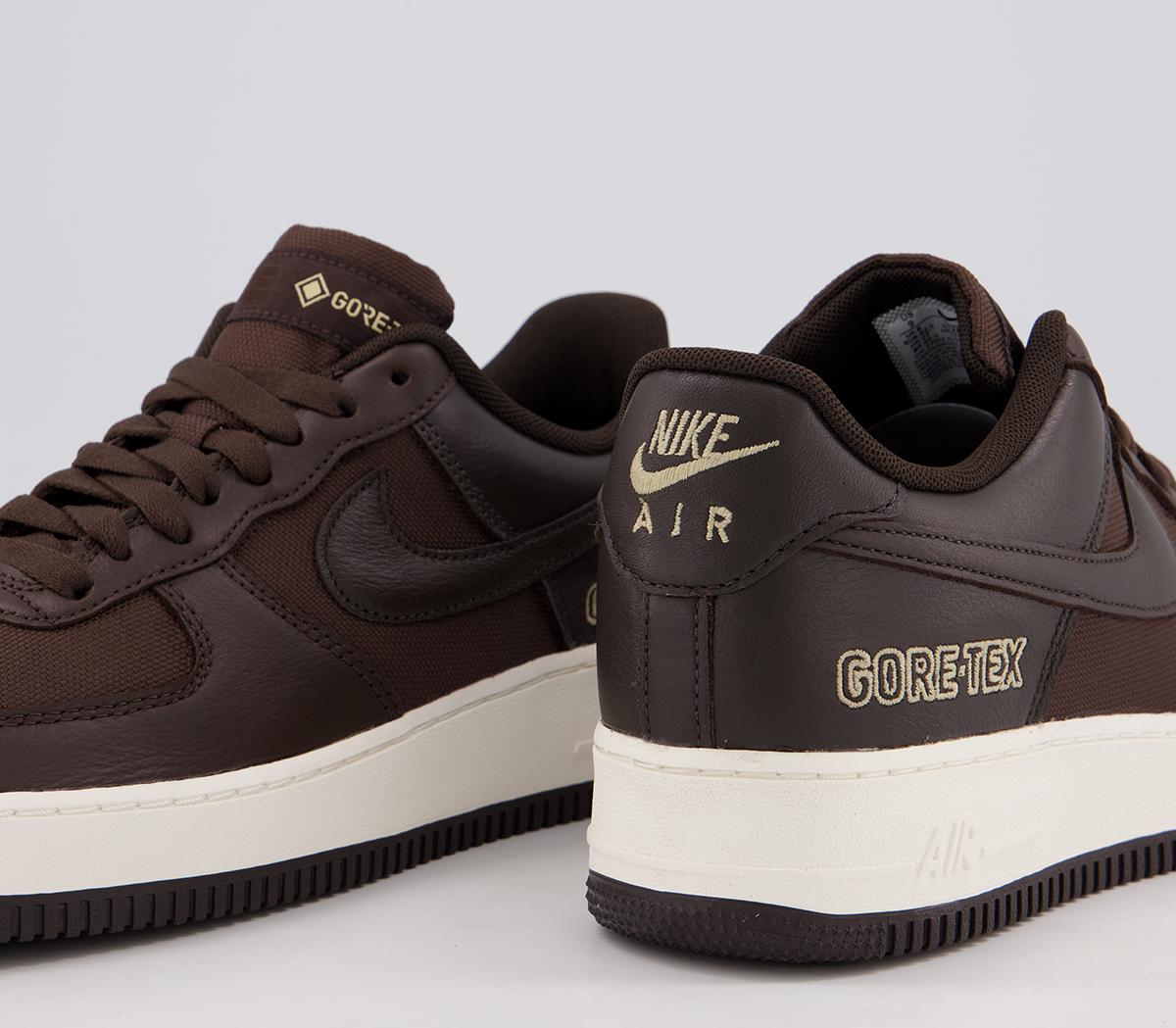 Nike Air Force 1 Gtx Trainers Baroque Brown Seal Brown Team Gold Sail ...