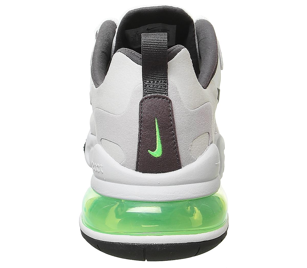 nike air max 270 react white and green