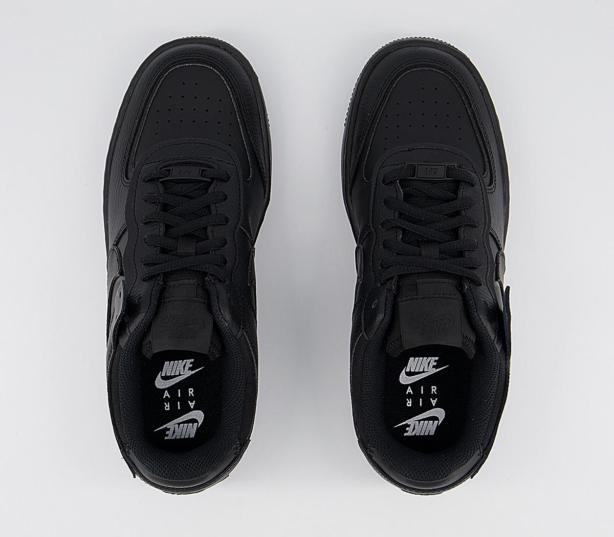 Nike Air Force 1 Shadow Trainers Nike Air Force 1 Shadow Trainers Black Mono