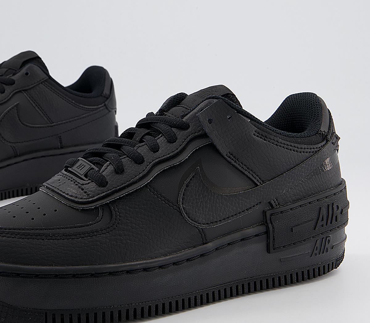 Nike Air Force 1 Shadow Trainers Nike Air Force 1 Shadow Trainers Black Mono
