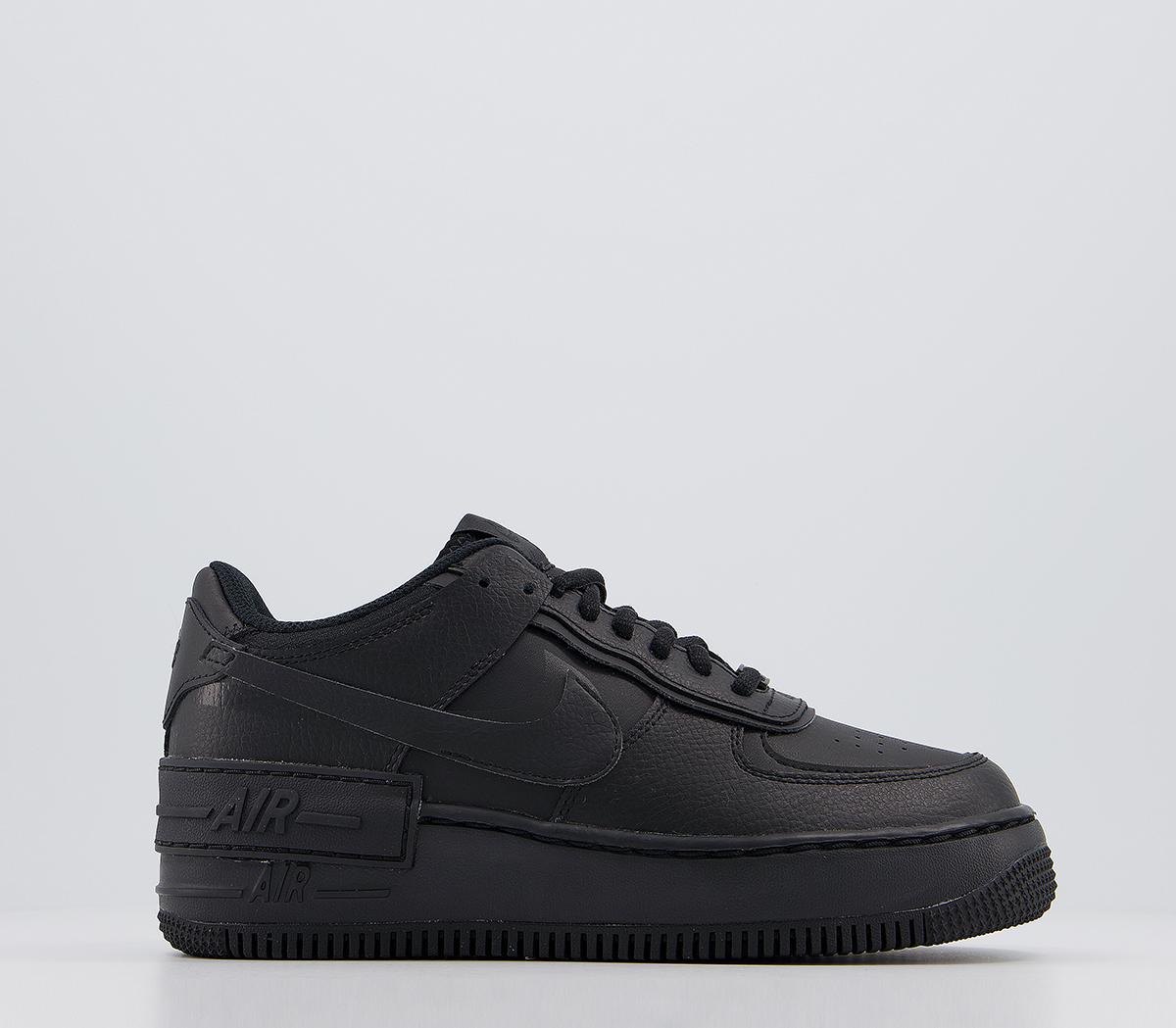 Nike Air Force 1 Shadow Trainers Black - Women's Trainers