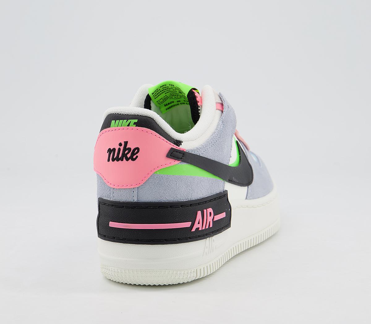 NikeAir Force 1 Shadow TrainersSail Black Sunset Pulse Lt Armory Blue