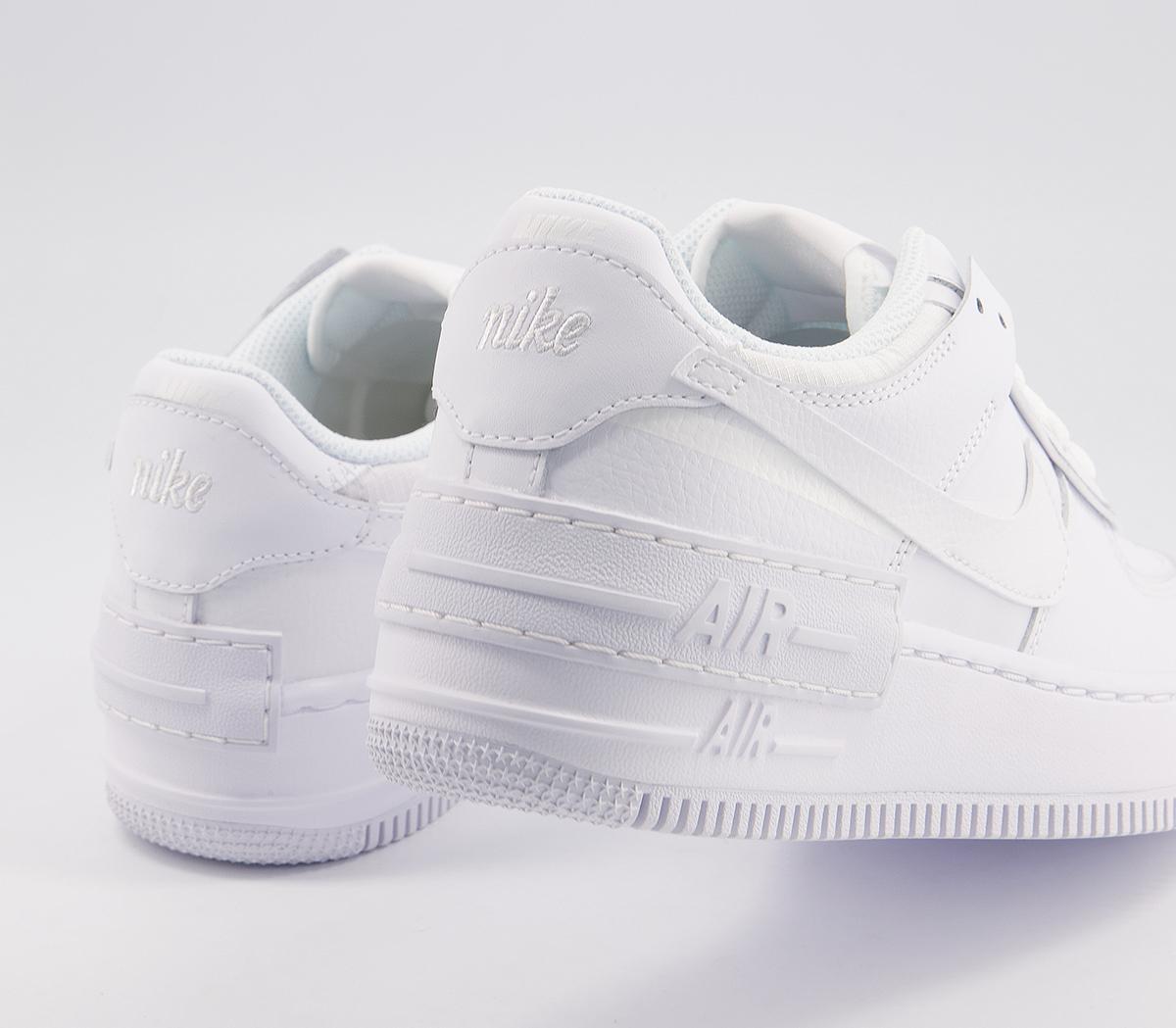 Nike Air Force 1 Shadow Trainers Nike Air Force 1 Shadow Trainers White Mono