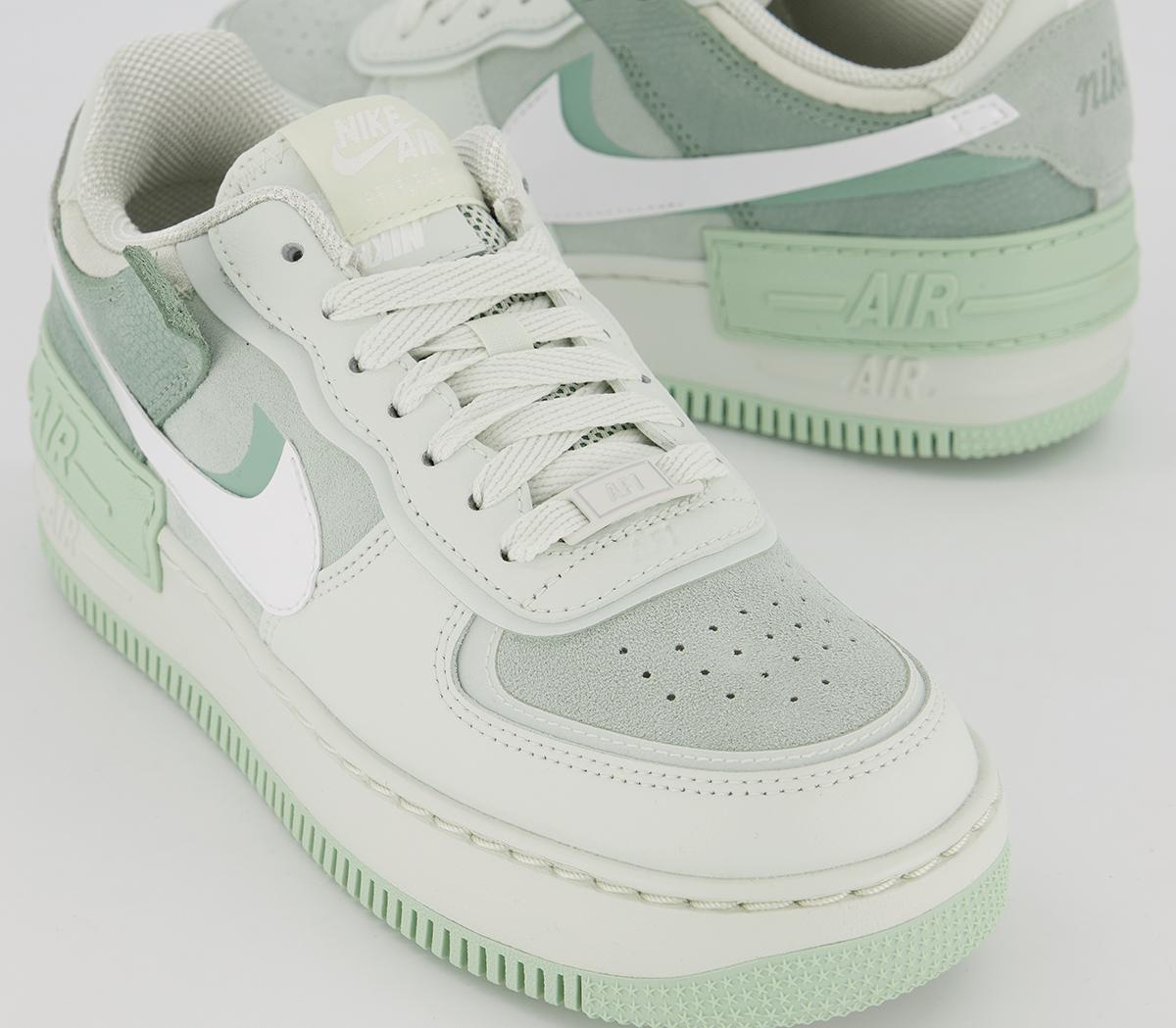 NikeAir Force 1 Shadow TrainersSpruce Aura White Pistachio Frost