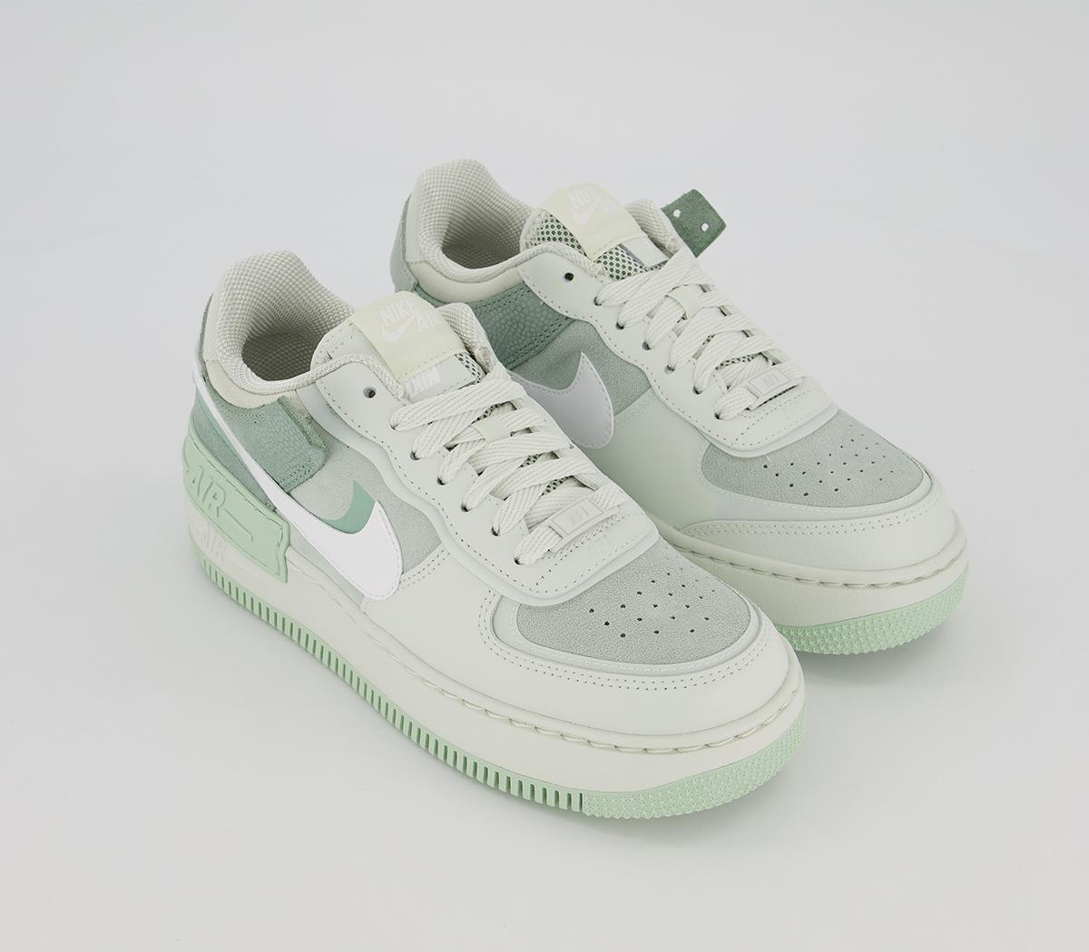 NikeAir Force 1 Shadow TrainersSpruce Aura White Pistachio Frost