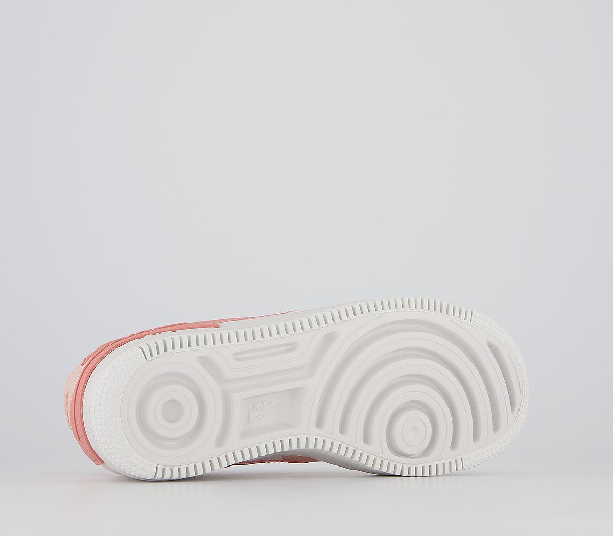 NikeAir Force 1 Shadow TrainersSummit White Pink Quartz Coral White