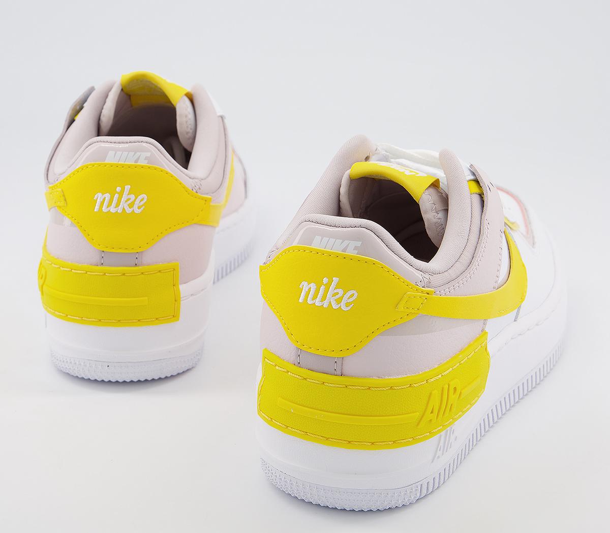 air force 1 shadow trainers white speed yellow barely rose
