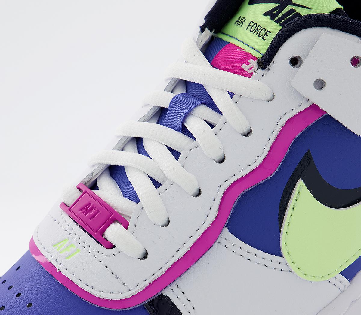 Barely Volt Af1 Sapphire Nike Air Force Shadow White Barely Volt