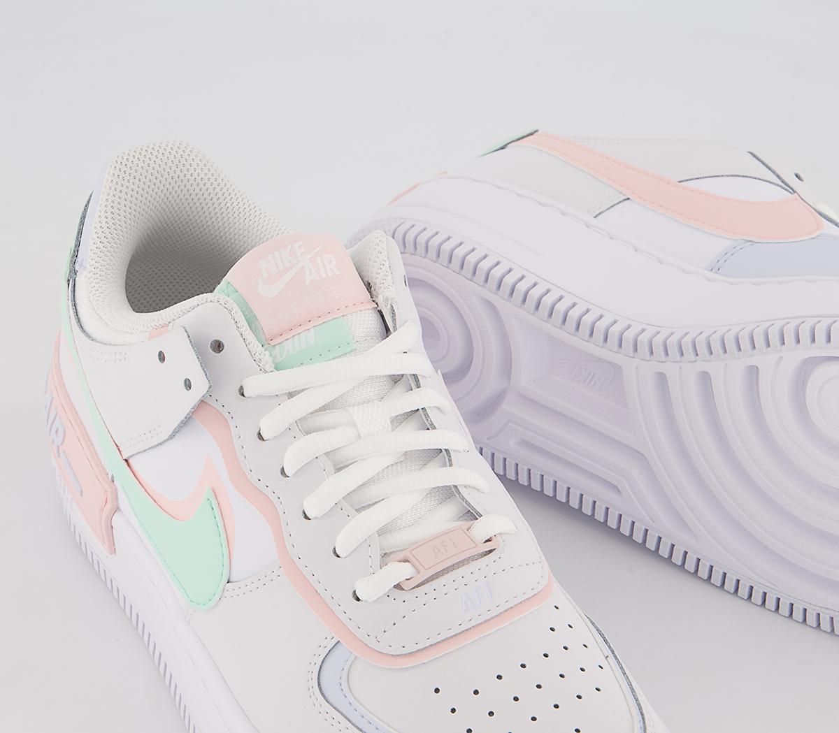 Nike Air Force 1 Shadow Trainers Nike Air Force 1 Shadow Trainers White Atmosphere Mint Foam Football Grey